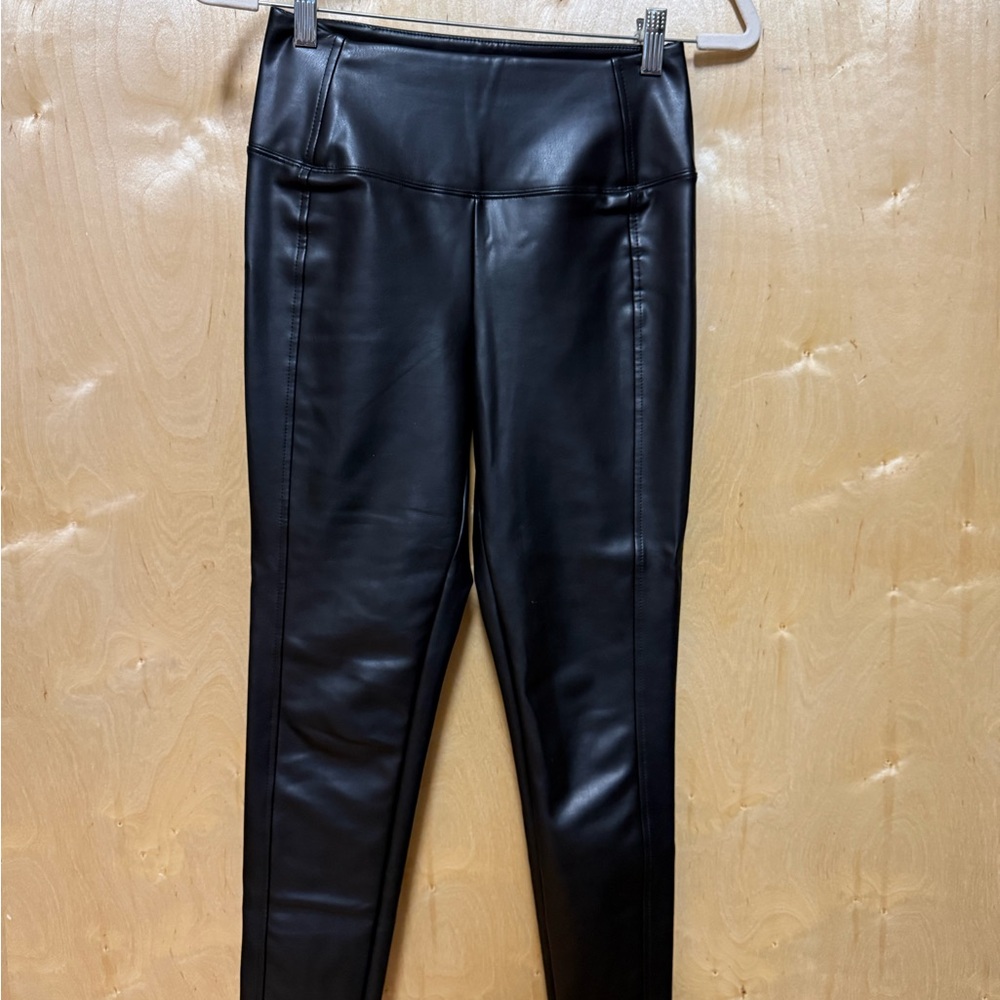 Michael Stars Black Faux Leather Pants